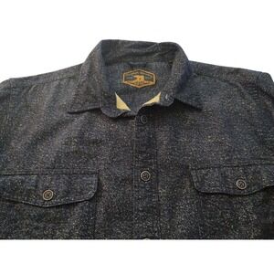 Freedom Foundry Flannel Shirt Heather Blue Long‎ Sleeve Heavy Mens Extra Large
